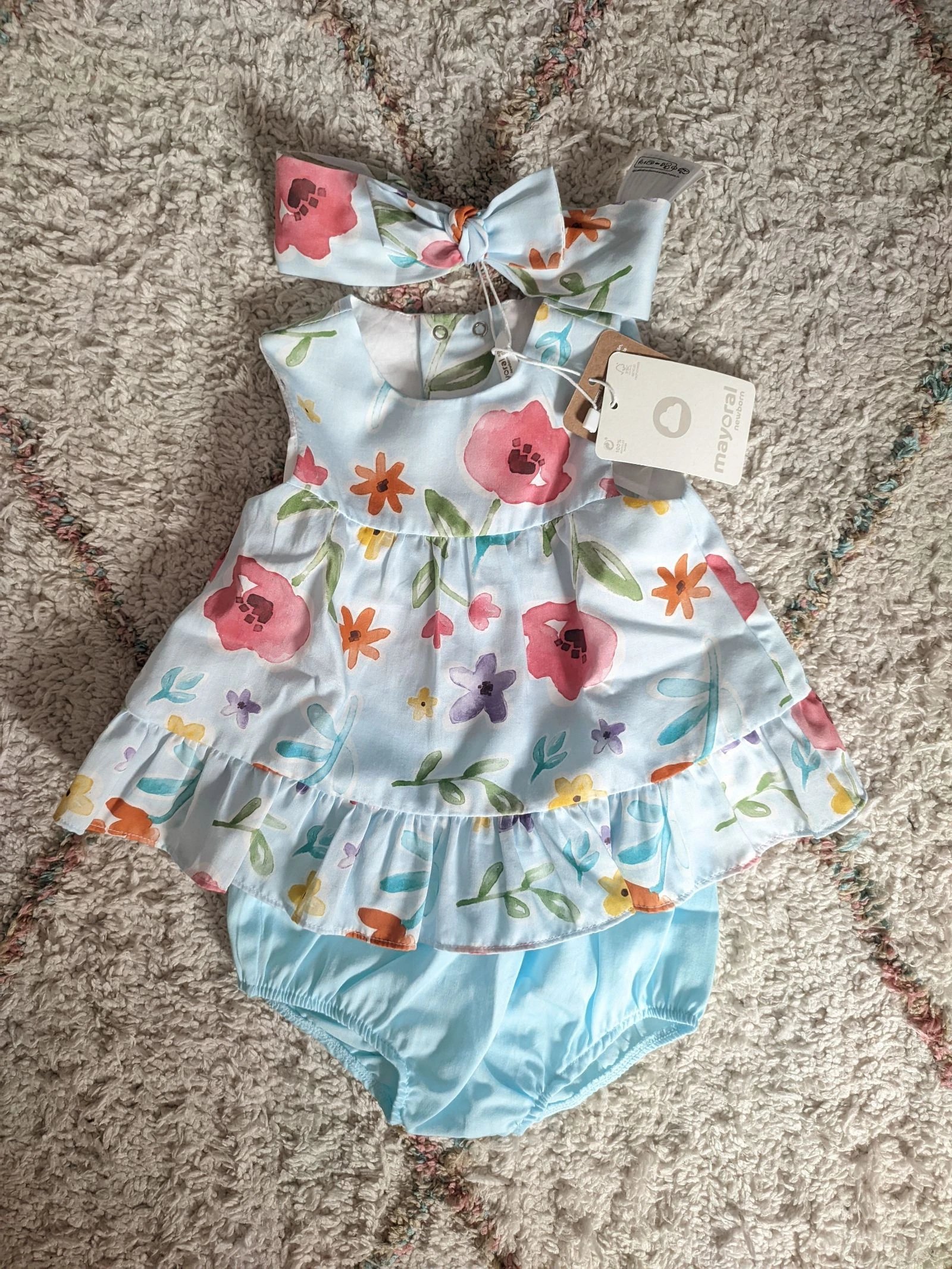 🌸 Conjunto 3 peças (80cm) - Mayoral